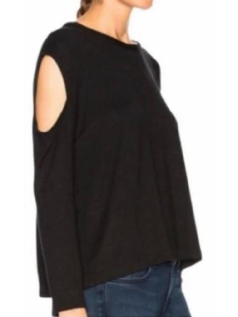 rag & bone Cold Shoulder Long Sleeve Top